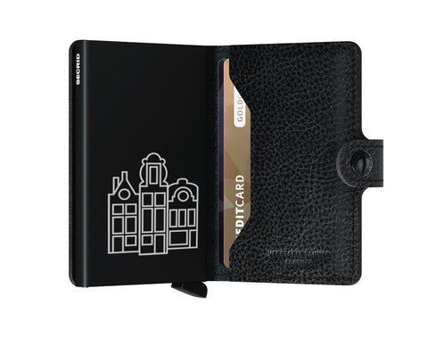 SECRID Miniwallet Veg Black Black