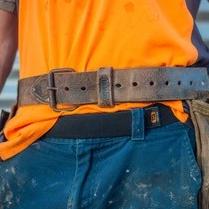 no buckle tradies belt