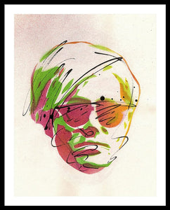 Portrait Of Andy Warhol - Framed Print