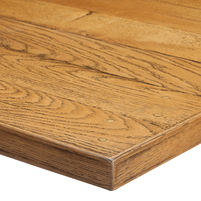Plank Effect Solid Wood Table Top - Light Oak | Tables&Tops