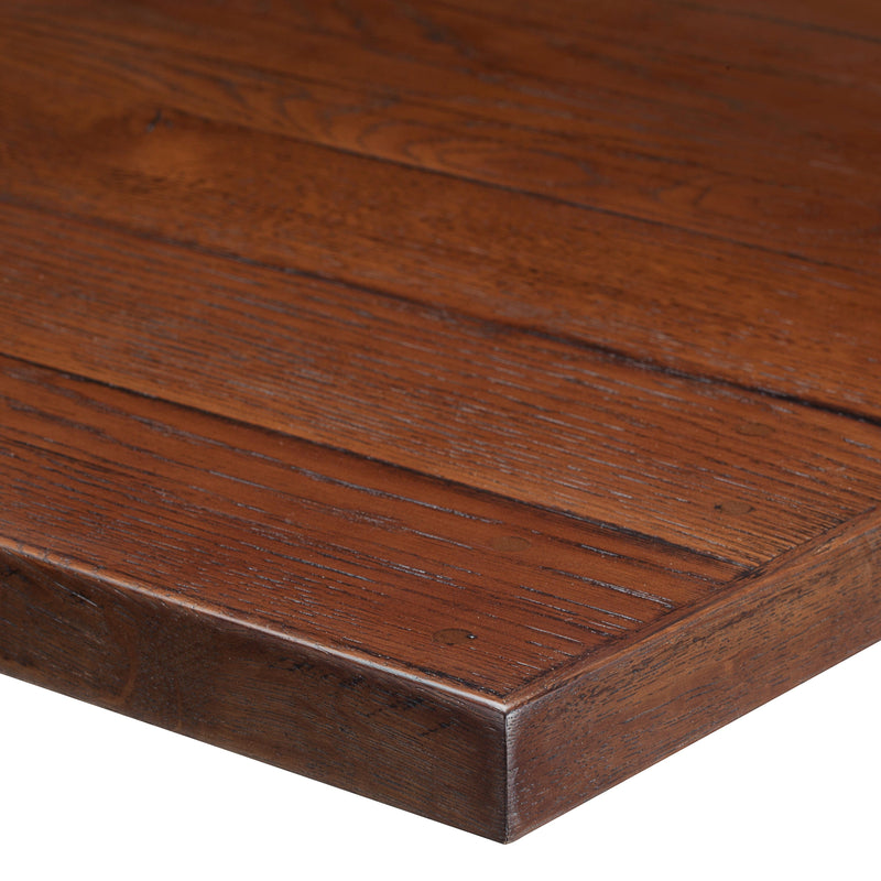Plank Effect Solid Wood Table Top - Light Walnut - Tables&Tops