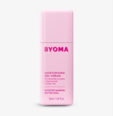 Byoma moisturiser, pink bottle 