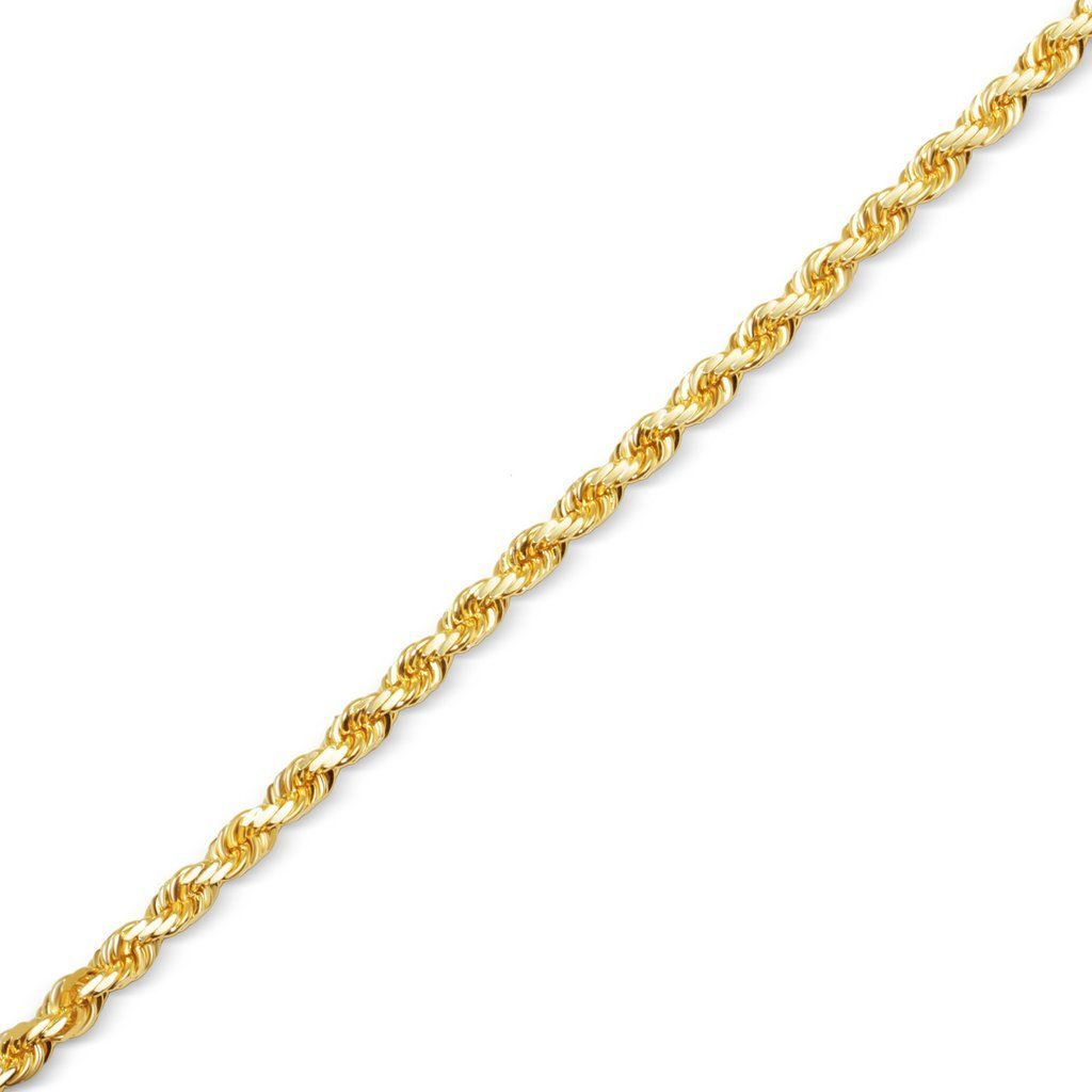 Real 10K Yellow Gold Rope Bracelet 8mm 7.5 Inch Long Free Shipping On Sale  | eBay