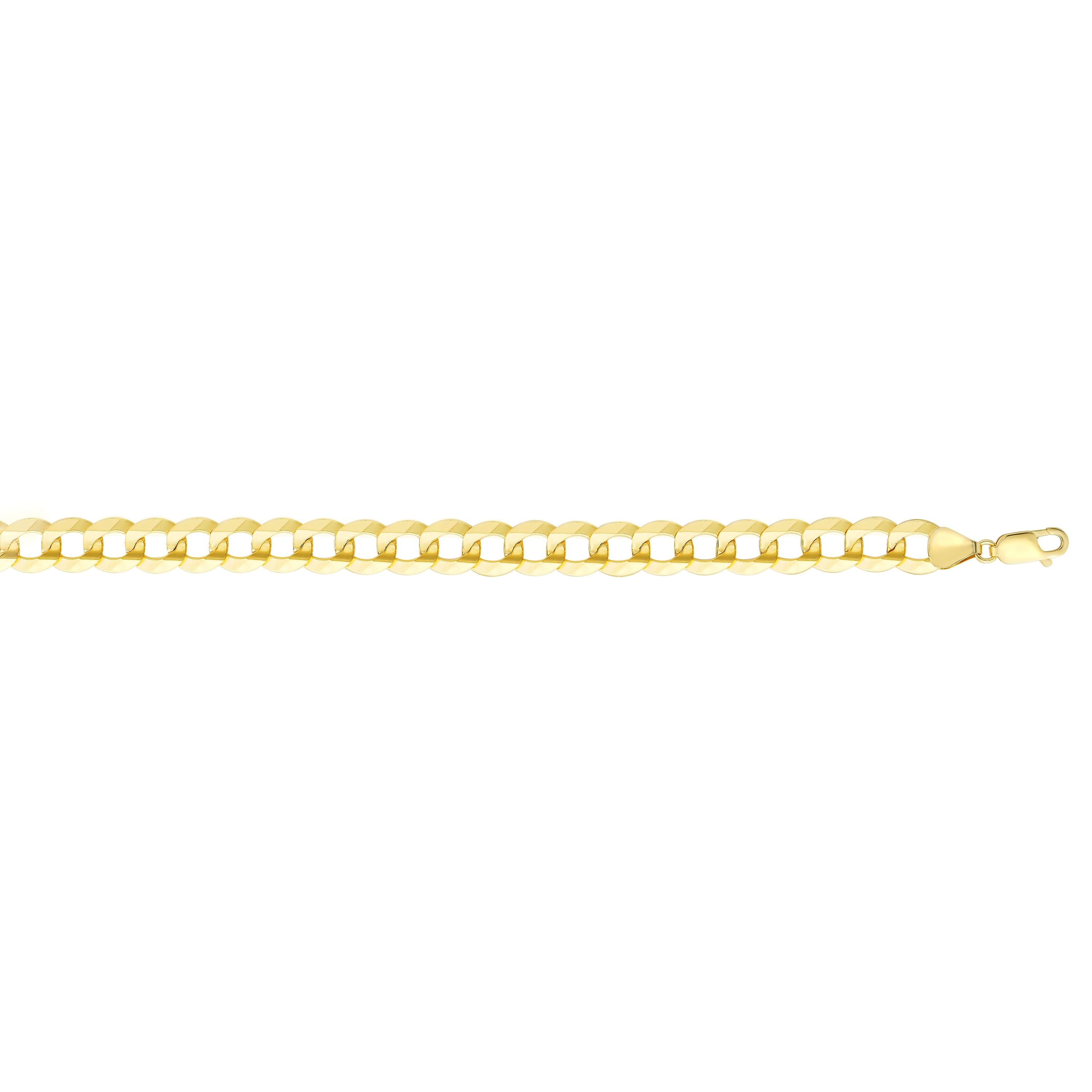 14K Gold 11.23mm Comfort Curb Chain – Colosseum Jewelry