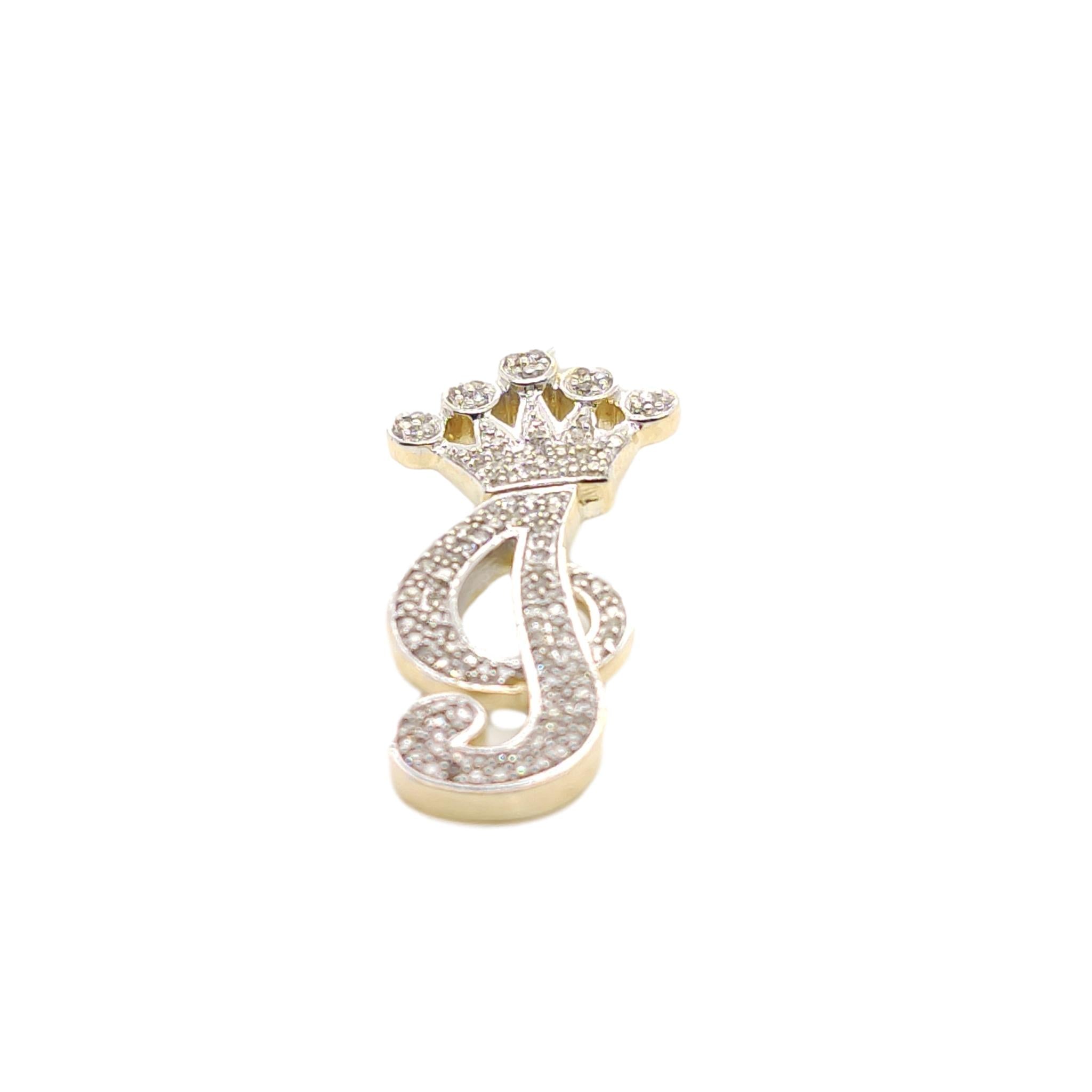 Gold Letter Charm, Gold Plated Brass White Zircone Stone Letter, Gold –  Yakutum Ltd.