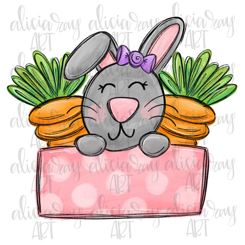 Easter Bunny Name Plate - Girl – Alicia Ray Art