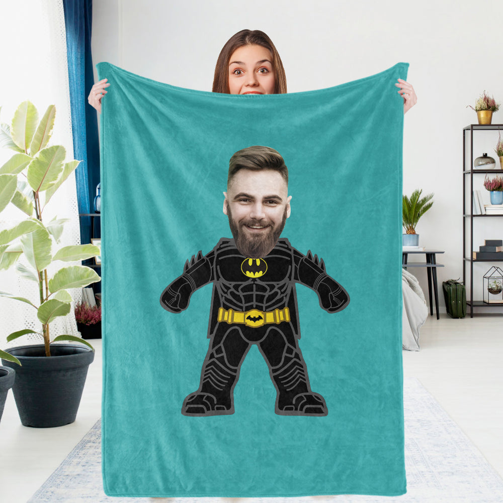 Custom Photo Blanket Unique Batman Gifts Personalized Photo Gifts Uniq | AU  Get Photo Blanket