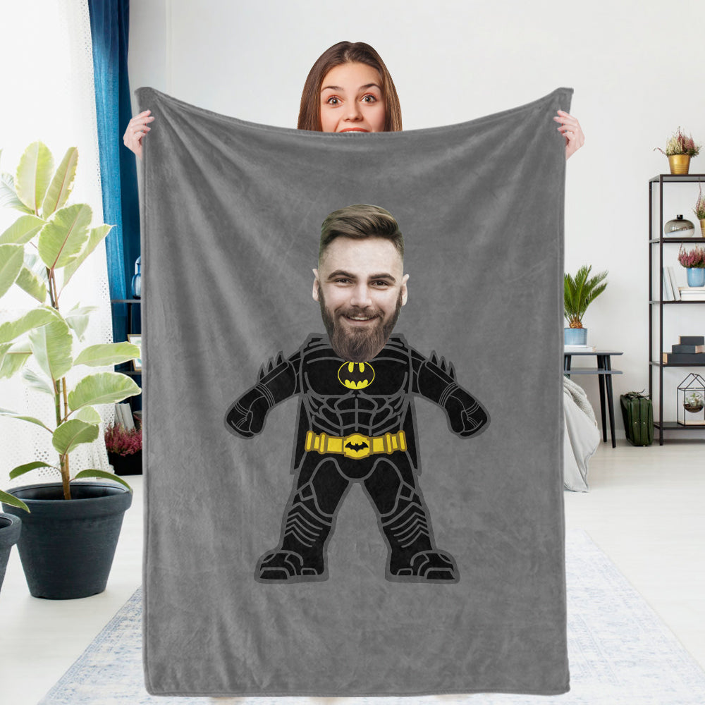 Custom Photo Blanket Unique Batman Gifts Personalized Photo Gifts Uniq | AU  Get Photo Blanket