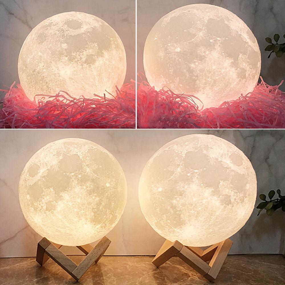 personalised 3d photo moon lamp