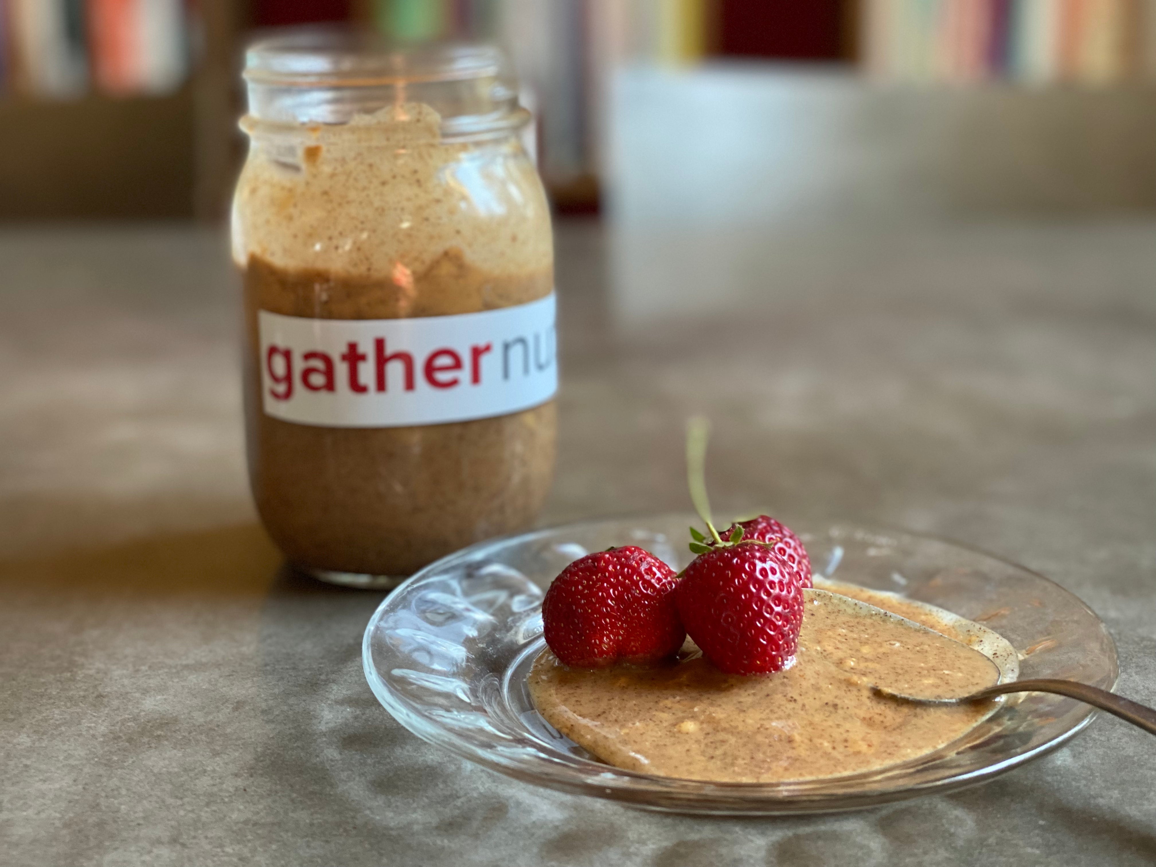 Strawberries and Brazil Nut Butter