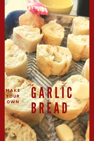 make your own homemade garlic bread fast recipe