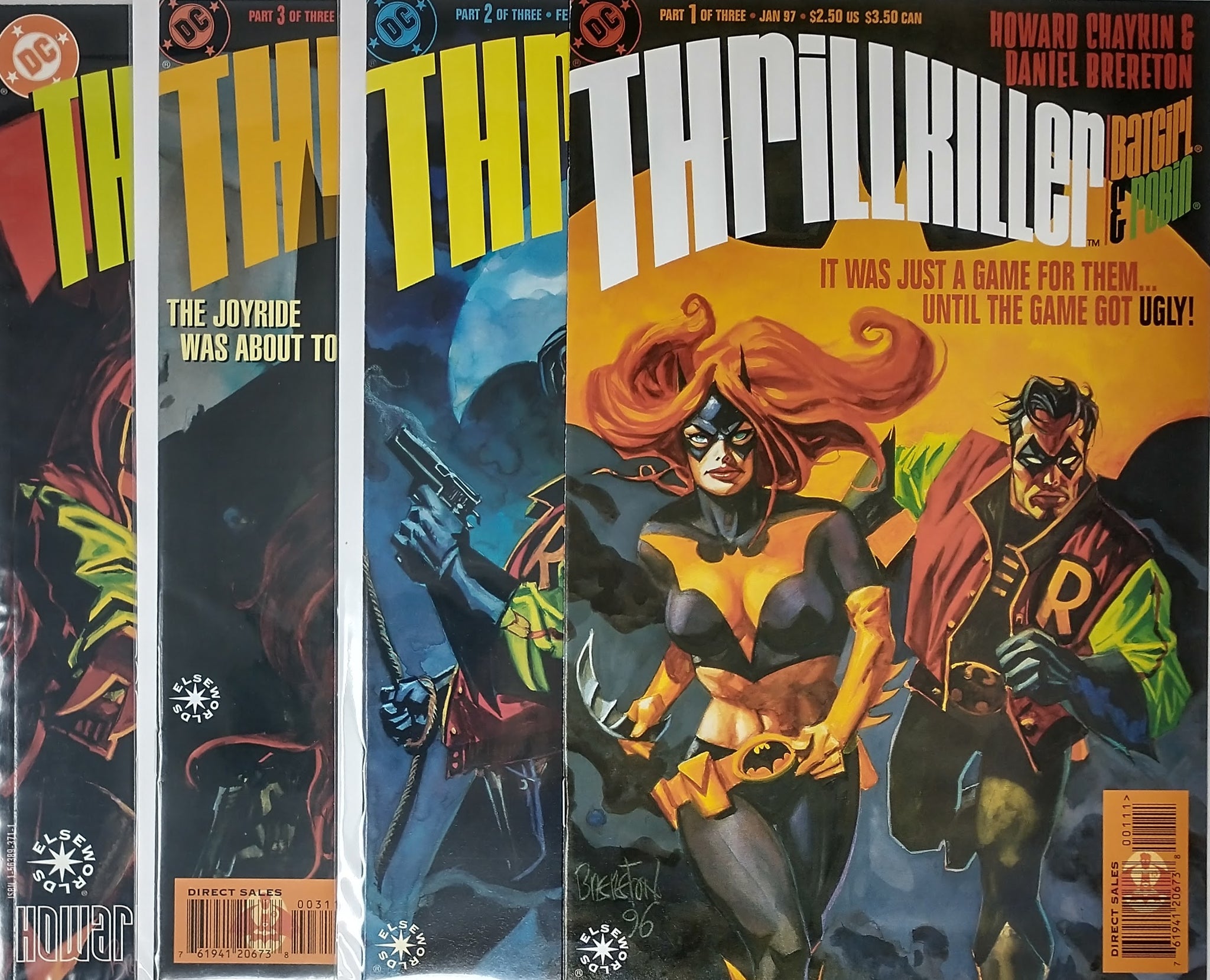 Thrillkiller Batgirl & Robin #1- 3 Miniseries & Thrillkiller '62 One Shot  1997 – Emerald City Comics