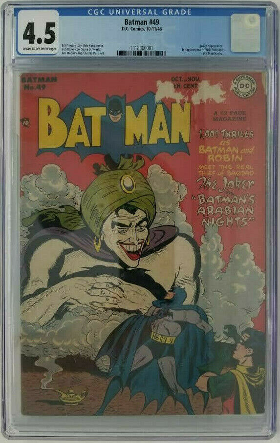 Batman #49 ~ 1948 Dc ~ Cgc  (Vg+); 1St App. Of Vicki Vale & Mad-Hatter –  Emerald City Comics
