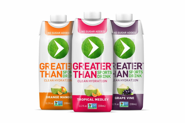 GreaterThan coconut water provides natural hydration from electrolytes while breastfeeding.