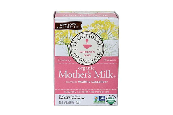 Mother's Milk Tea contains fenugreek and other herbs traditionally used to increase breast milk supply.