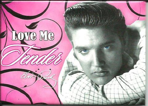 Elvis Magnet Love Me Tender Pink