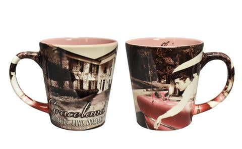 Elvis Pink Classic Car Graceland Matte Coffee Mug - Graceland Official Store