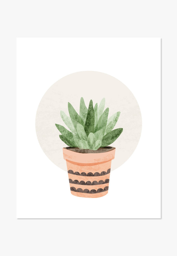 Cactus Art Print | Small Succulent Botanical Decor | Housewarming Gift