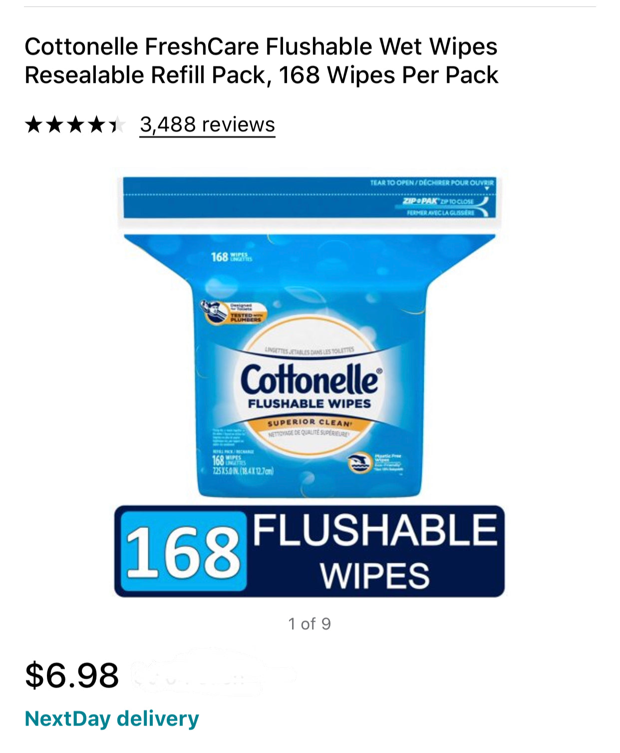 cottonelle wet wipes