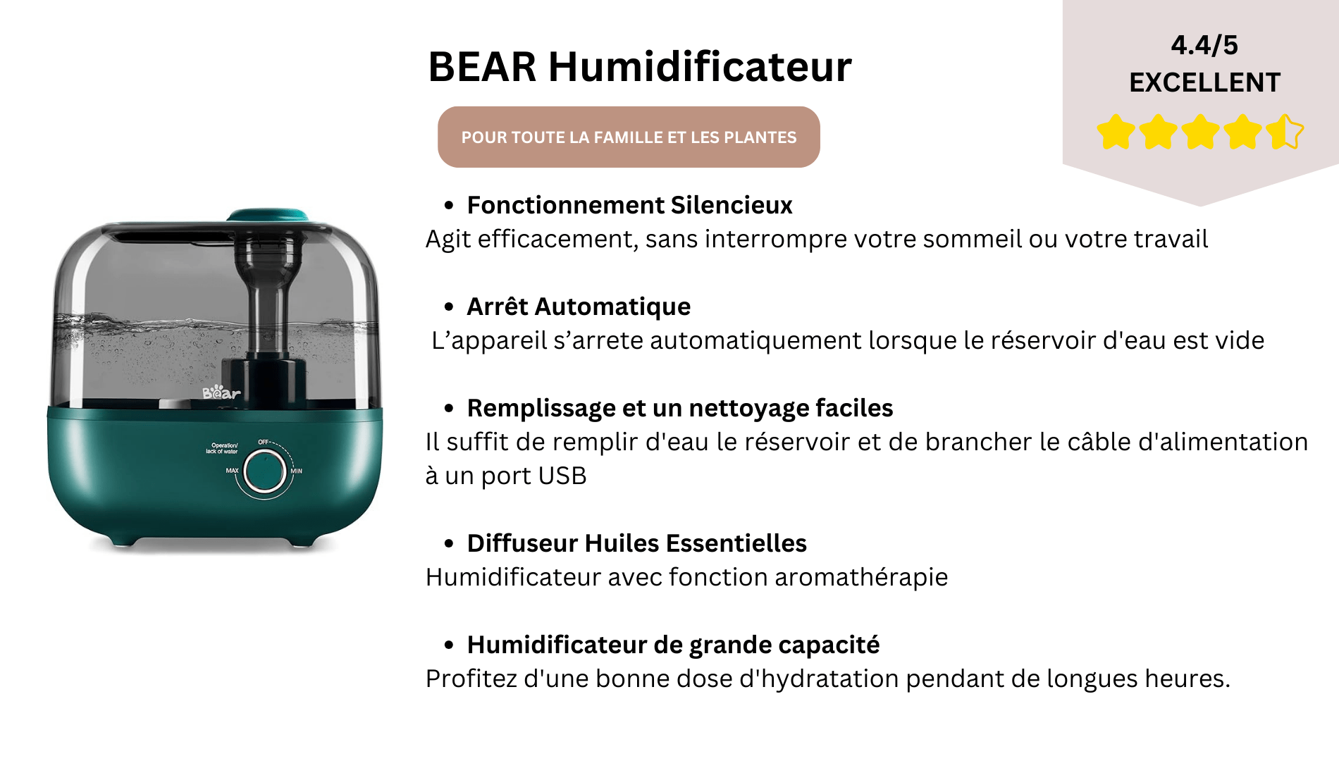 BEAR Humidificateur