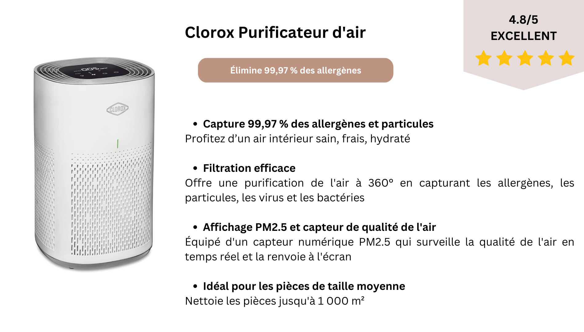 Clorox Purificateur d'air