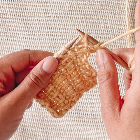 How to knit jute stitch