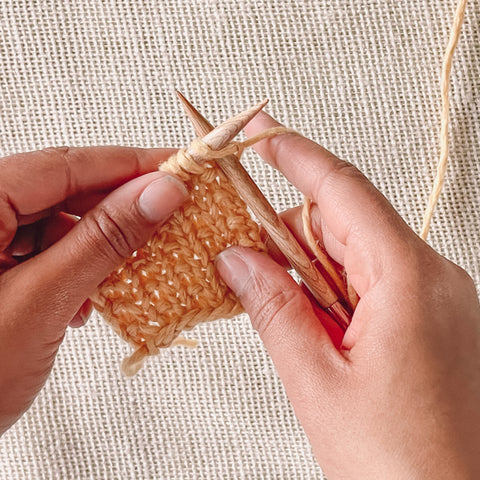 How to knit jute stitch