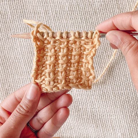 How to knit jute stitch