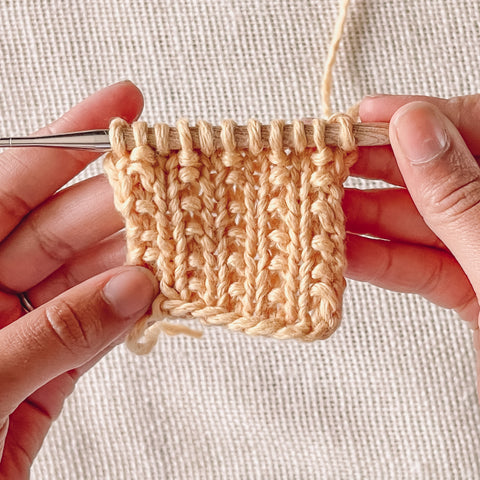 How to knit jute stitch