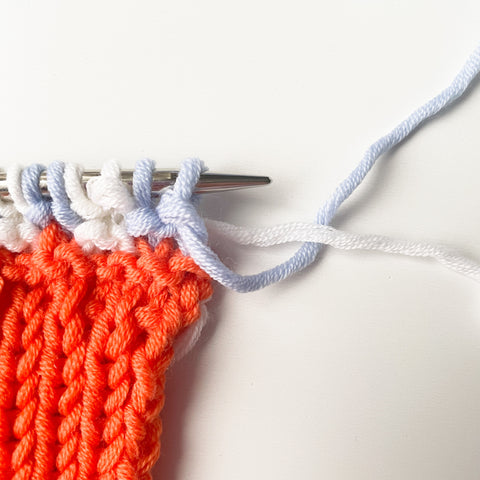 How to carry yarn up the side of your work