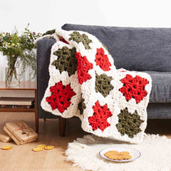 Nonna Throw granny square blanket crochet pattern