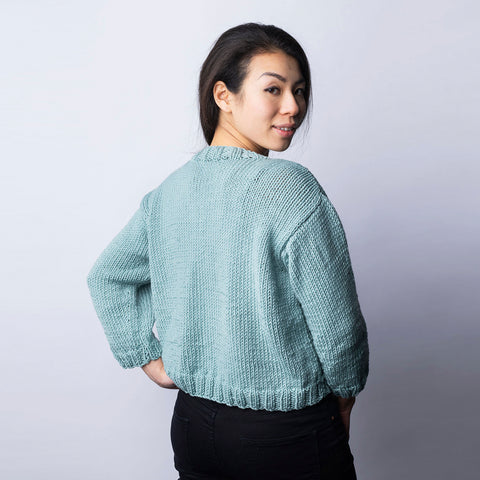 Cara Mid Sleeve Sweater knitting kit
