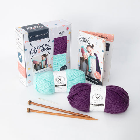 Knitters of Tomorrow beginner knitting kit