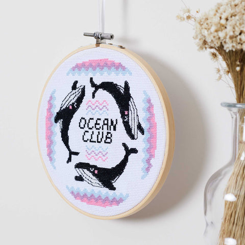 Shop the Ocean Club cross stitch kit