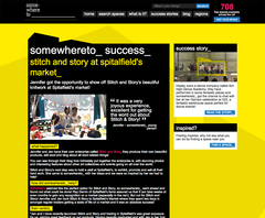 Somewhere_to | Stitch & Story at Spitalfield's market