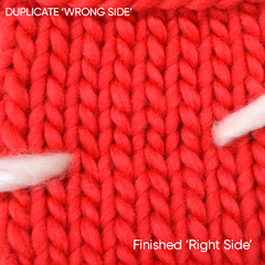 How to sew duplicate stitch