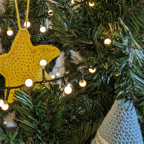 Christmas Star and Christmas Tree crochet decoration