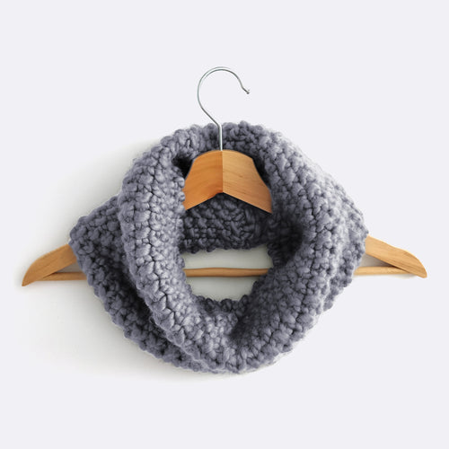 Andina Scarf Crochet Kit - Ultimate Grey