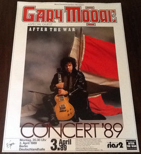 Thin Lizzy Gary Moore Original Concert Tour Gig Poster Deutschlandhalle Berlin 1989