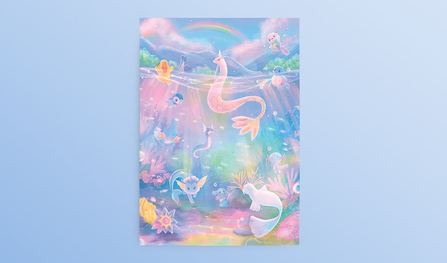 Postcard: Water Type Pokemon Image 1