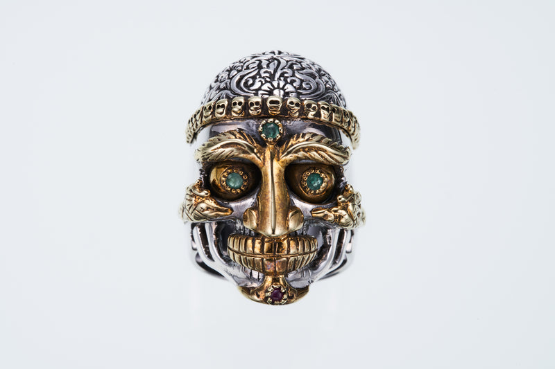 Tibetan Monk Skull Ring