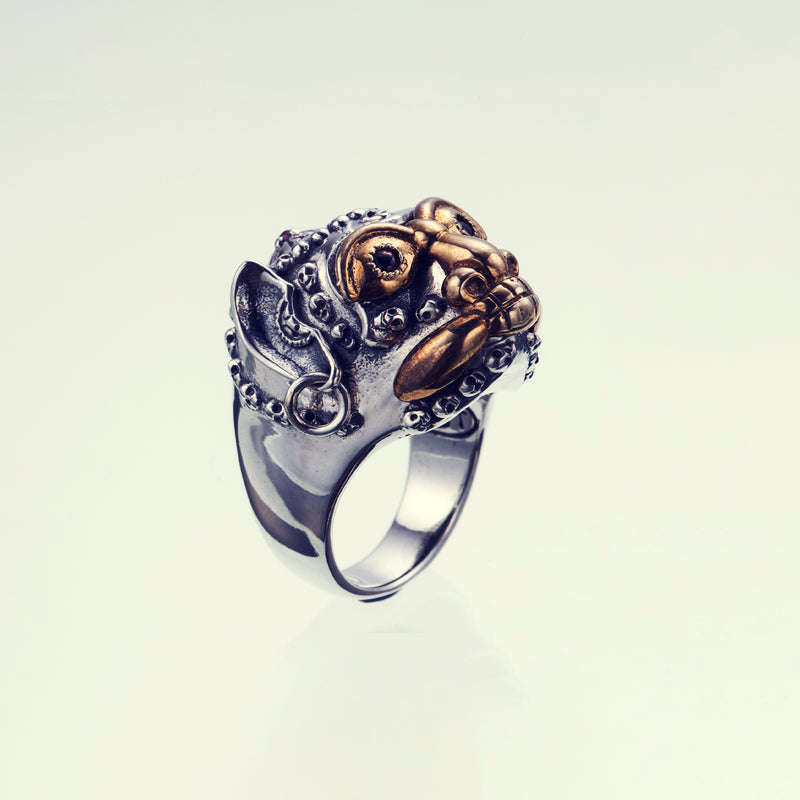 Tibetan Monkey Skull Ring