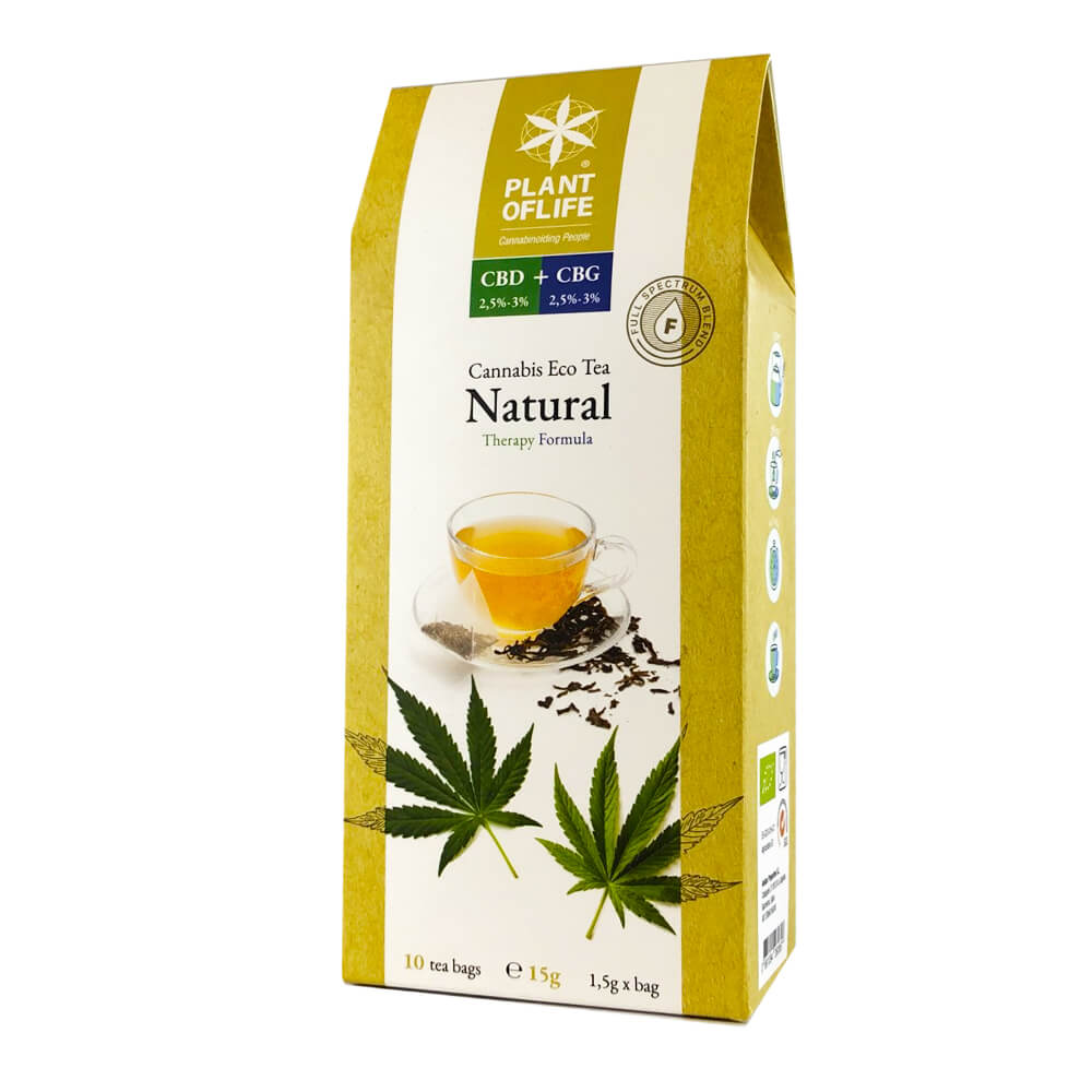 Cannabis Tea " NATURAL " CBD 2,5 - 3% + CBG 2,5 - 3%