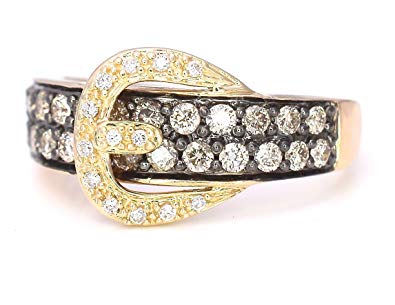 diamond belt buckle ring