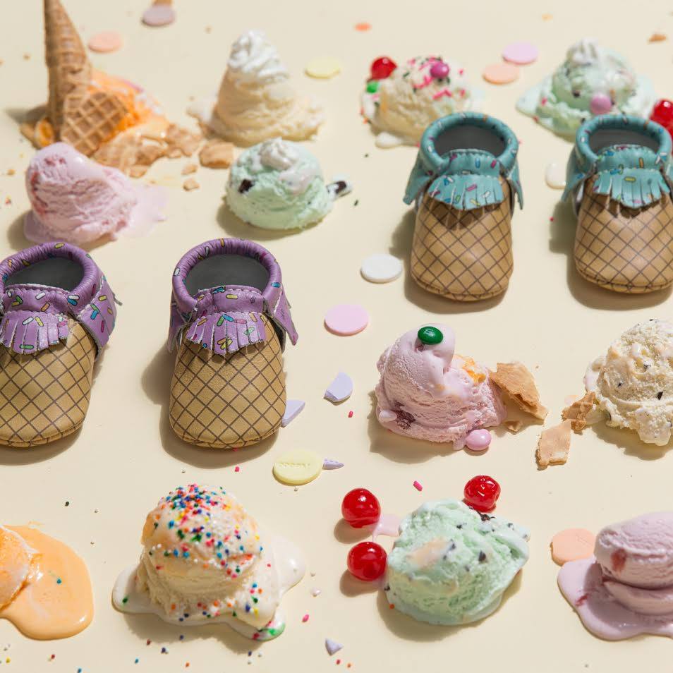 Freshly Picked Ice Cream Moccasins