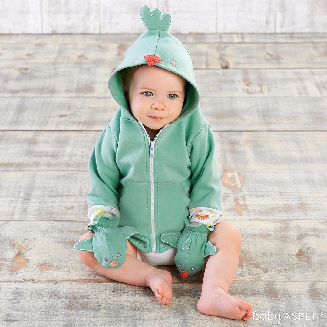 Blue Bird Hoodie for Baby | Happy Hoodie Set™ | Baby Aspen