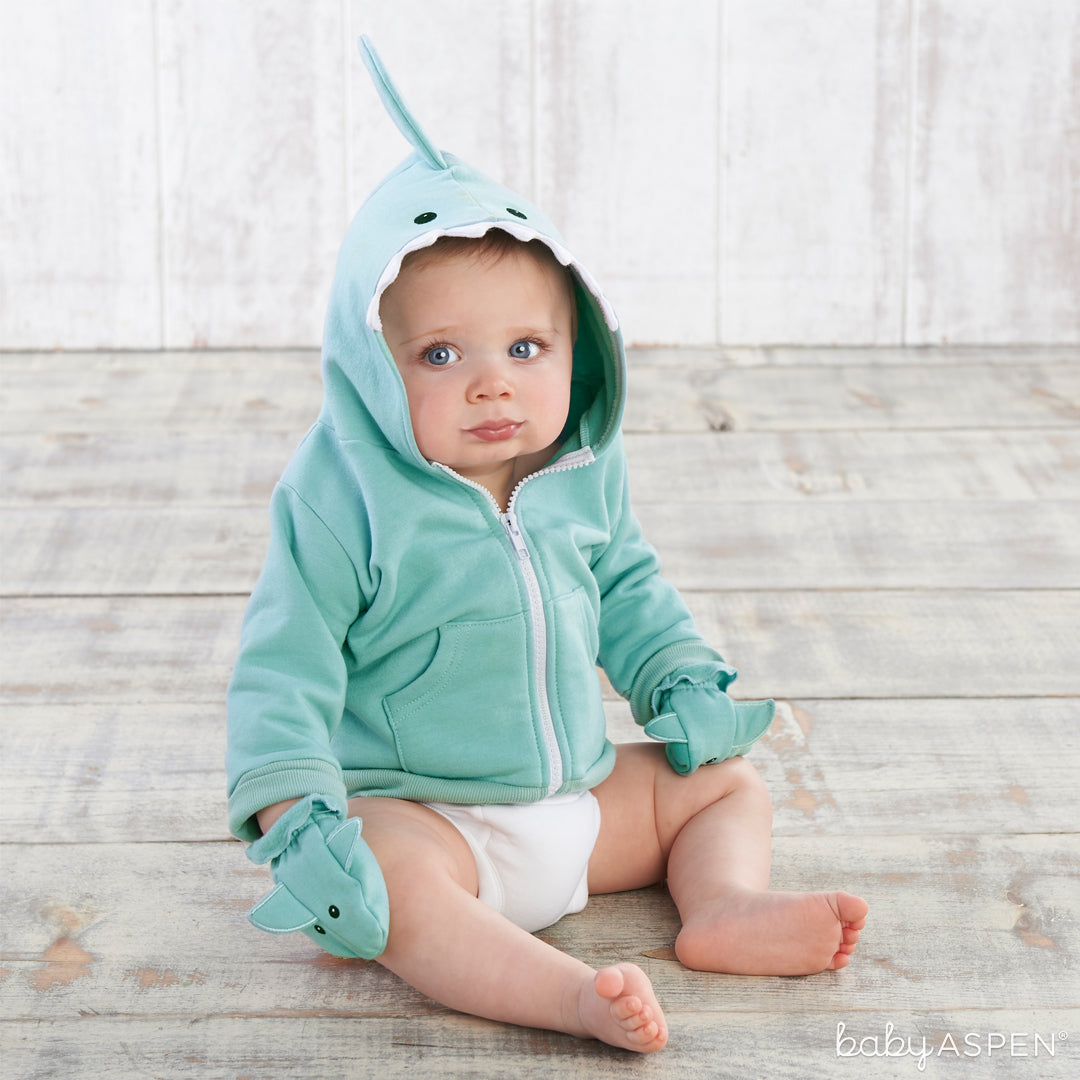 Blue Shark Baby Hoodie | Happy Hoodie Set™ | Baby Aspen