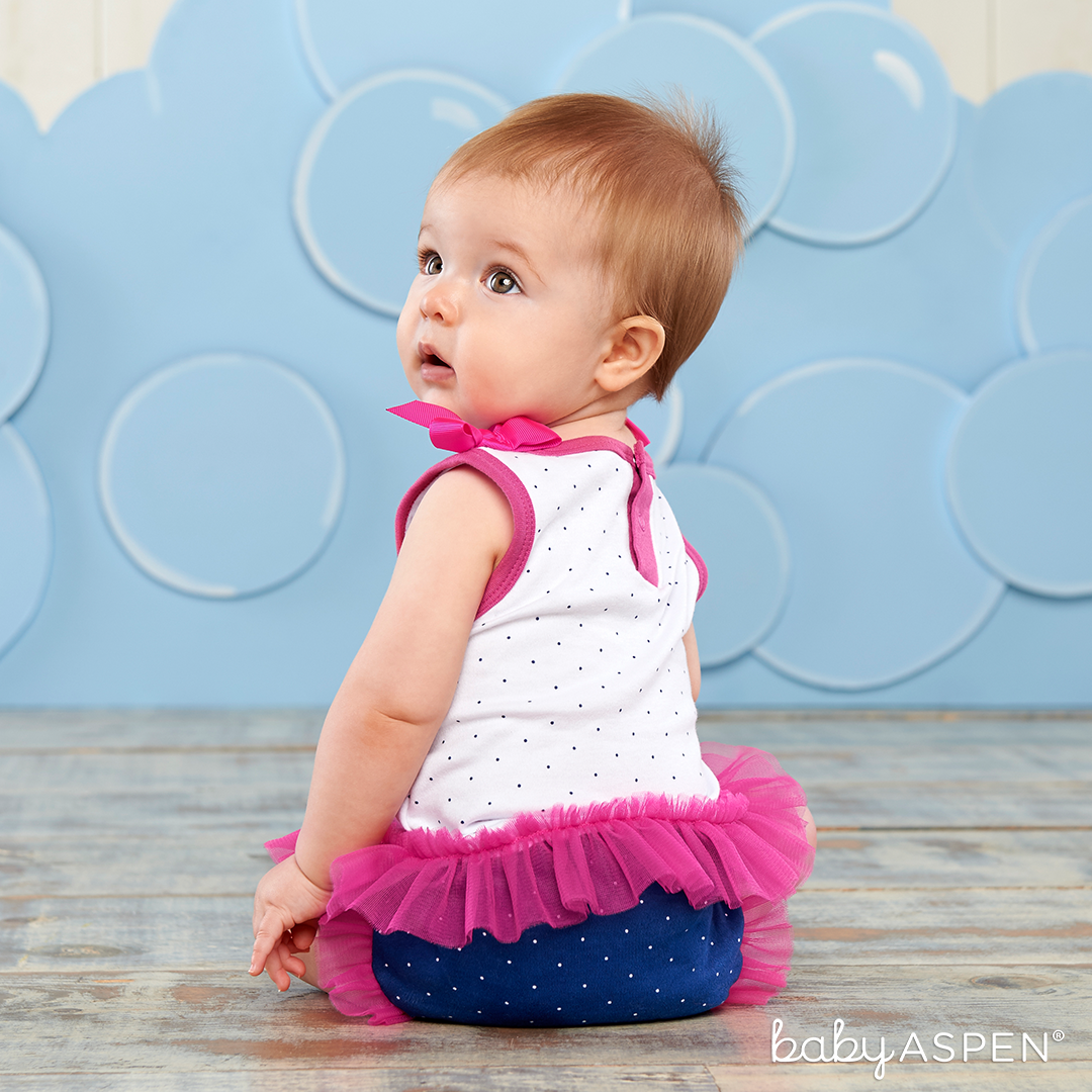 Baby in Flamingo Tunic | Baby Aspen