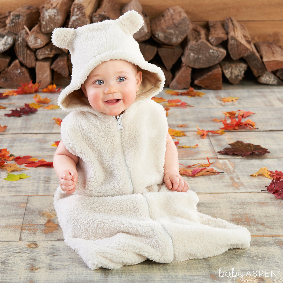 Bear Reversible Cuddle Pouch | Baby Aspen