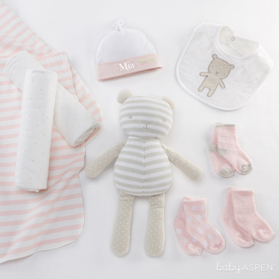 Beary Special Gift Set Pink | Unique Gift Sets Perfect For Any Baby Shower | Baby Aspen